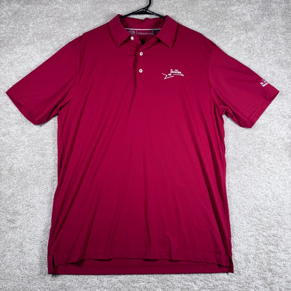 Swing Juice Collection Mens Red The Rahm‎ St Jude Golf Polo Shirt Size Large